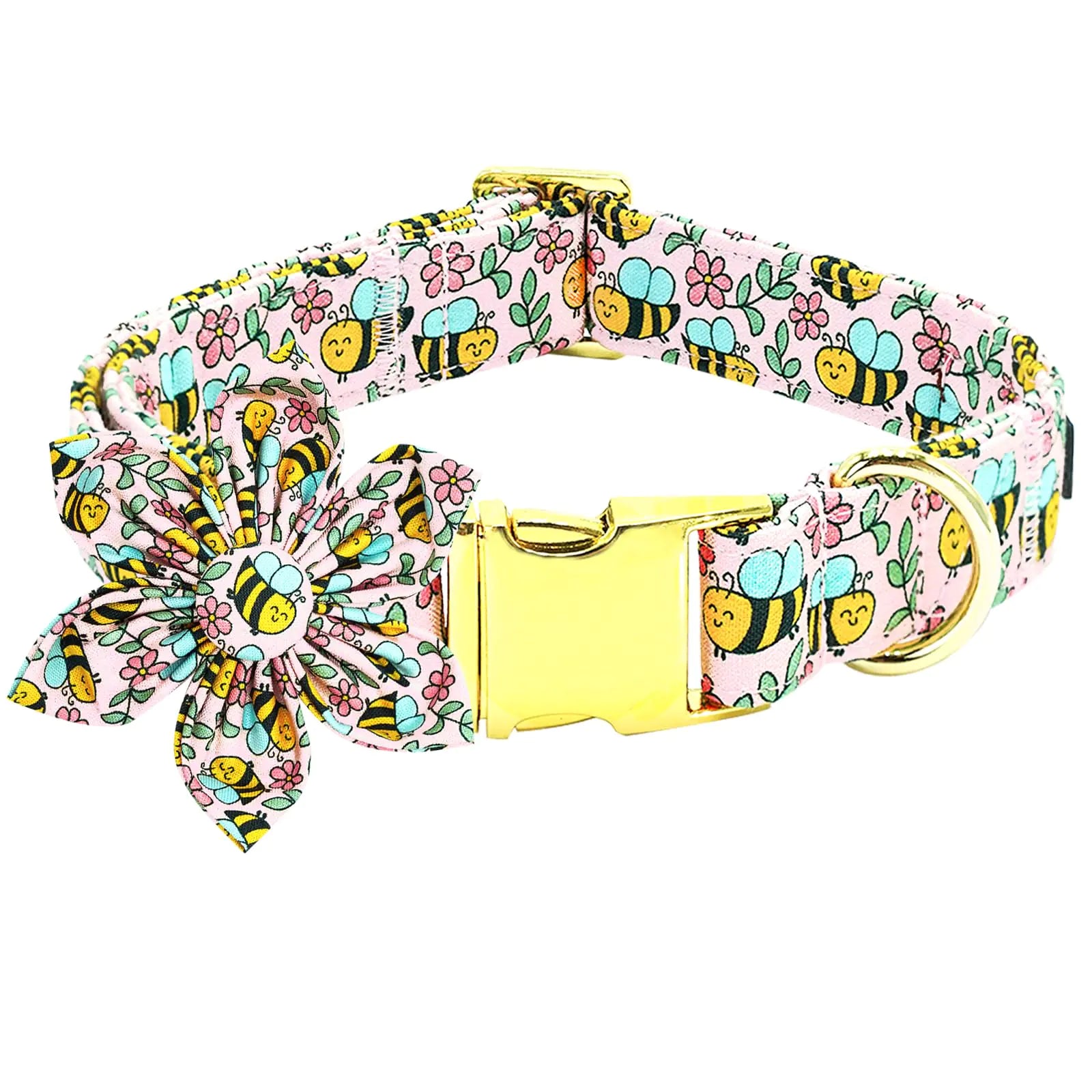 Bobo Rainbow Blossom - Bee Adjustable Dog Collar - My Store