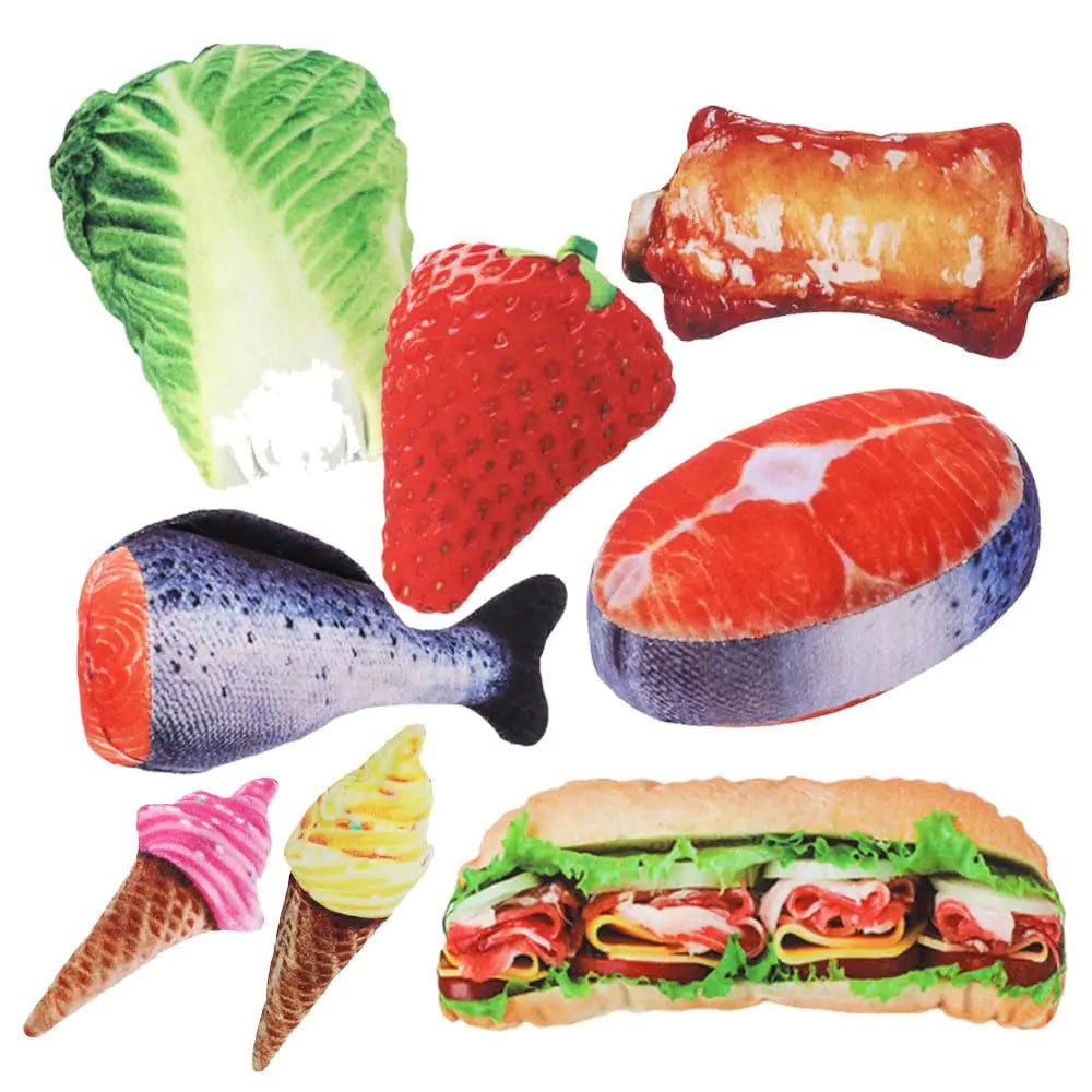 Puppy ChewPal Squeaky Pet Toys Set - 8Pcs - My Store